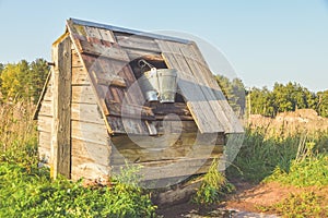 A meadow well is an old well with clean artesian water