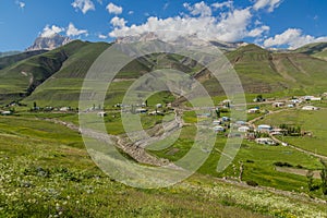 Meadows around Xinaliq Khinalug village, Azerbaij