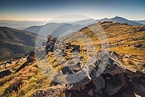 Lúky a vrchy v Národnom parku Nízke Tatry, Slovensko