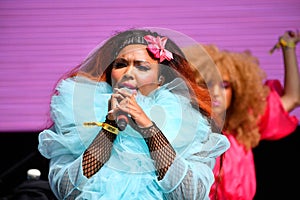 Lizzo in concert at The Meadows