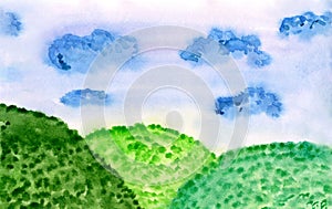 Meadows watercolor