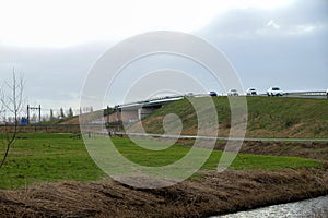 Meadows in the Zuidplaspolder at Moordrecht for future use as new commercial area