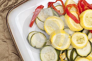 Meal of Fresh Steamed Vegetables