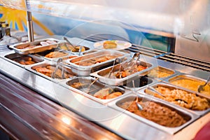 Meal in lunch counter at restaurant