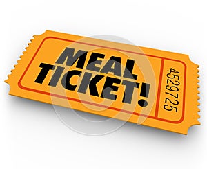 Meal Ticket Free Paying Service Support Winning Restauraunt Eating Dining