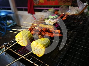 Meals and vegetables grilled with Sichuan pepper were famously seasoning of Xishuangba photo