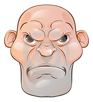 Mean Angry Cartoon Man