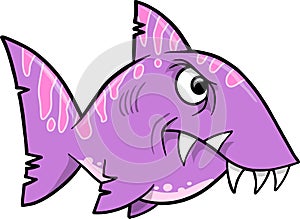 Mean Nasty Purple Shark