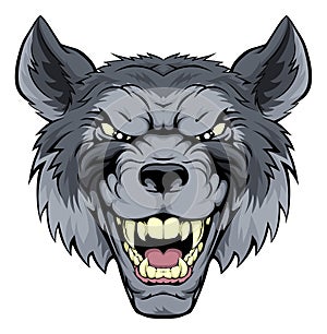 Mean Wolf Mascot