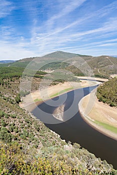 Meander of the AlagÃÂ³n River in Las Hurdes photo