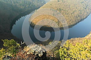 Meander of river Moldau