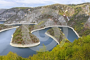 Meander of the Uvac river, Serbia photo