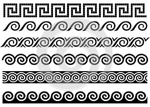 A ola. antiguo Griego ornamento 