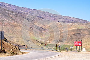 The Meandering Road Through the Atlas Mountains in Morocco