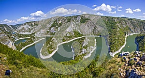 Meanders of the river Uvac, Serbia