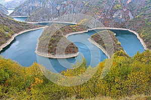 Meanders of Uvac river, Serbia