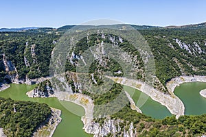 Meanders of Uvac river in Serbia