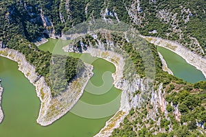 Meanders of Uvac river in Serbia