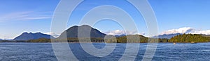 Meares and surrouding islands in Tofino, Vancouver Island, Canad photo