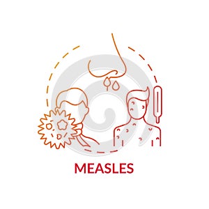 Measles concept icon