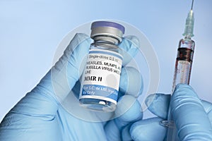 Measles Mumps Rubella Vaccine Vial