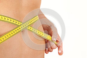 Measure abdomen photo
