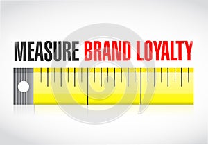 Measure brand loyalty concept illustration