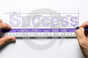 Measure success concept