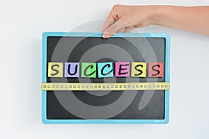 Measure success concept in a business or company