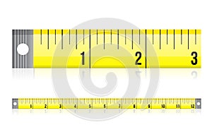 Measure tape illustration design