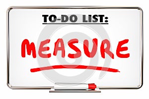 Measure To Do List Evaluate Analyze Dry Erase Board