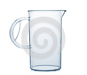 Measured transparent empty glass