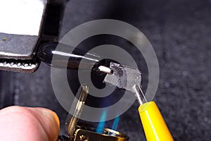 Measurement of electrical conductivity of germanium