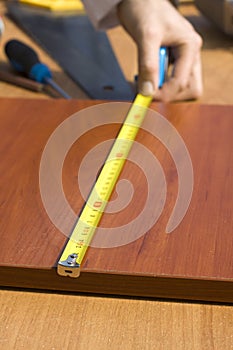 Measurement of the measuring board distance.