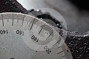 Measurement scale of obsolete meter