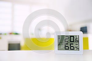 Measurement of the temperature and humidity in the room photo