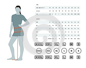 Size chart for women photo