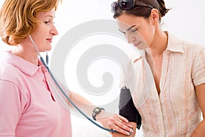 Measuring blood-pressure