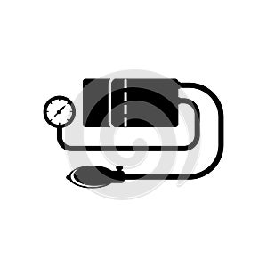 Measuring blood pressure icon symbol,illustration design template