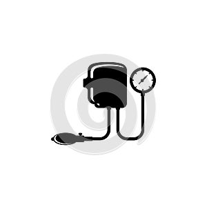 Measuring blood pressure icon symbol,illustration design template