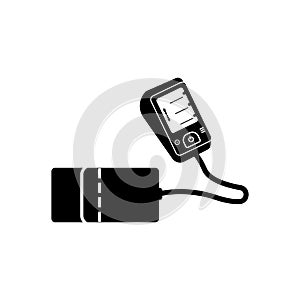 Measuring blood pressure icon symbol,illustration design template