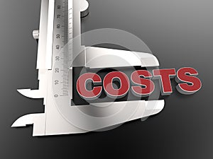Measuring costs concept