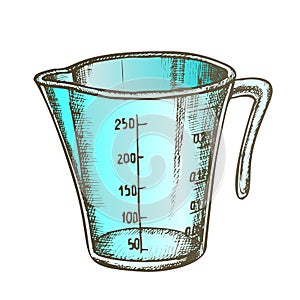 Measuring Cup For Baking And Cooking Color Vector