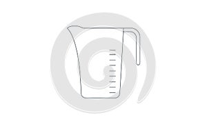 Measuring cup icon graphical symbol premium quality vector image.