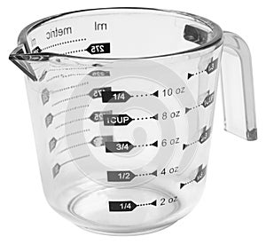 Measuring cup. Isolated