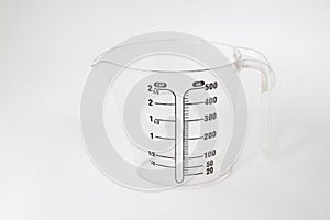 measuring cup isolated on white background.