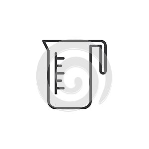 Measuring cup outline icon