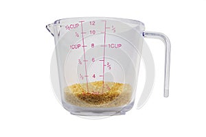 Measuring Cup with sugar 1/4