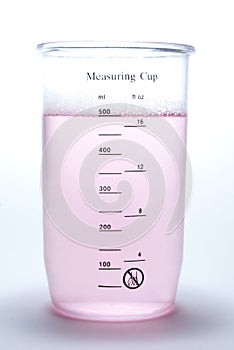 Measuring cup on white