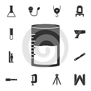 measuring flask icon. Simple element illustration. measuring flask symbol design from Measuring collection set. Can be used in web